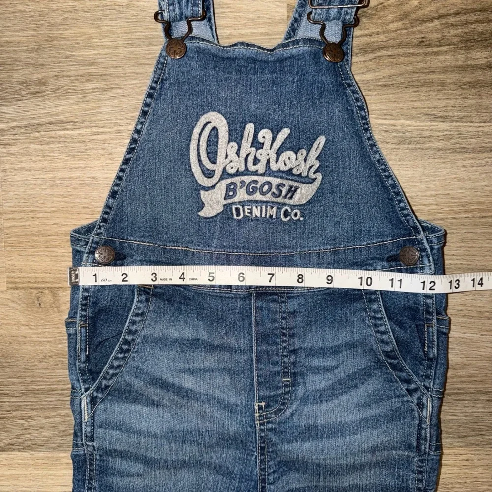 OshKosh B'gosh Denim Overalls Toddler‎ Size 5T Blue Jean Logo Classic Unisex